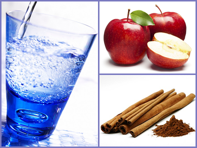 Almás fahéjas ízesített víz